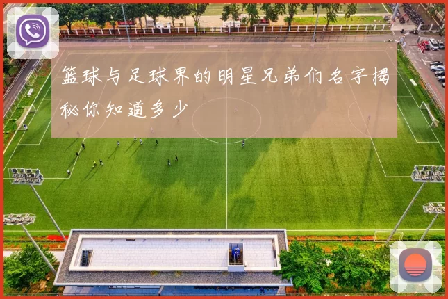 篮球与足球界的明星兄弟们名字揭秘你知道多少