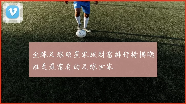 全球足球明星家族财富排行榜揭晓谁是最富有的足球世家